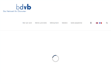 Tablet Screenshot of bdvb.de